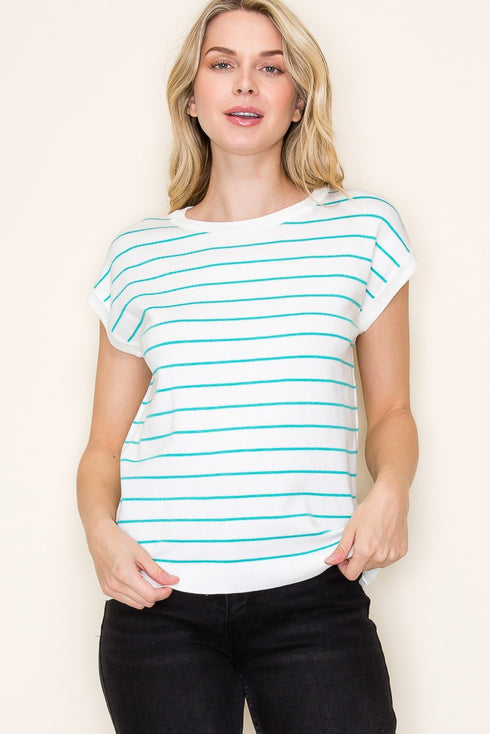 ELYSSA STRIPPED TOP